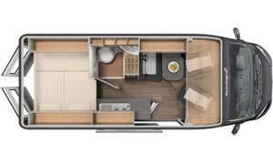 Grundriss Camper Van - Sunlight Cliff 600 Grundriss Camper Van - Sunlight Cliff 600